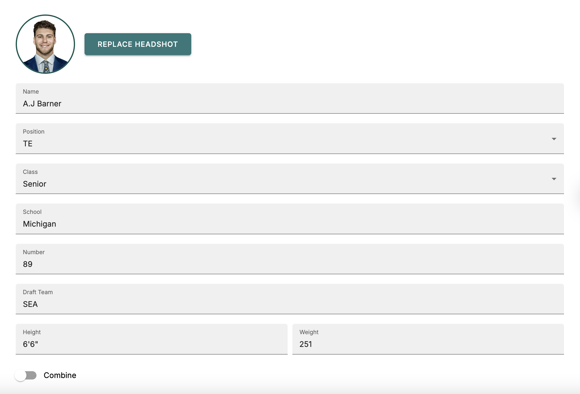 Edit Prospect form pt 1